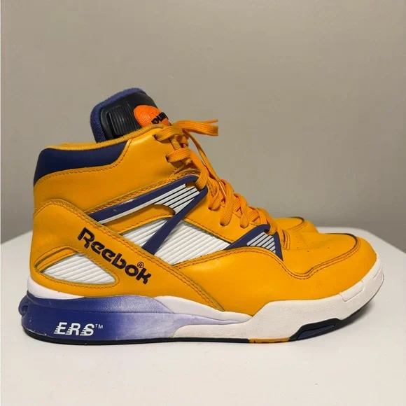 Reebok Pump Omni Zone Retro LA Lakers Gold/Violet/White Rare Retro US 10.5
